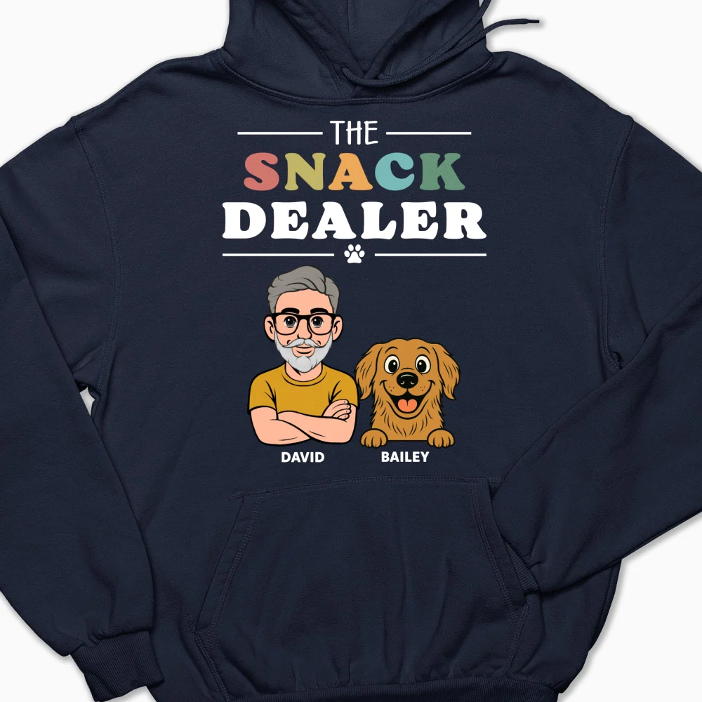 The Snack Dealer And Comic Dogs - Personalized Custom Hoodie - Image 6