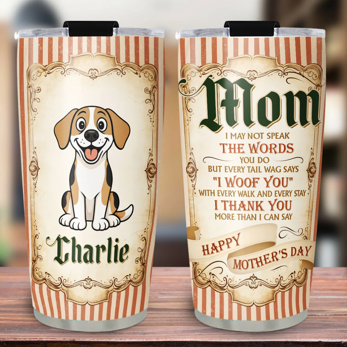 The Tail Wag Says - Personalized Custom Tumbler