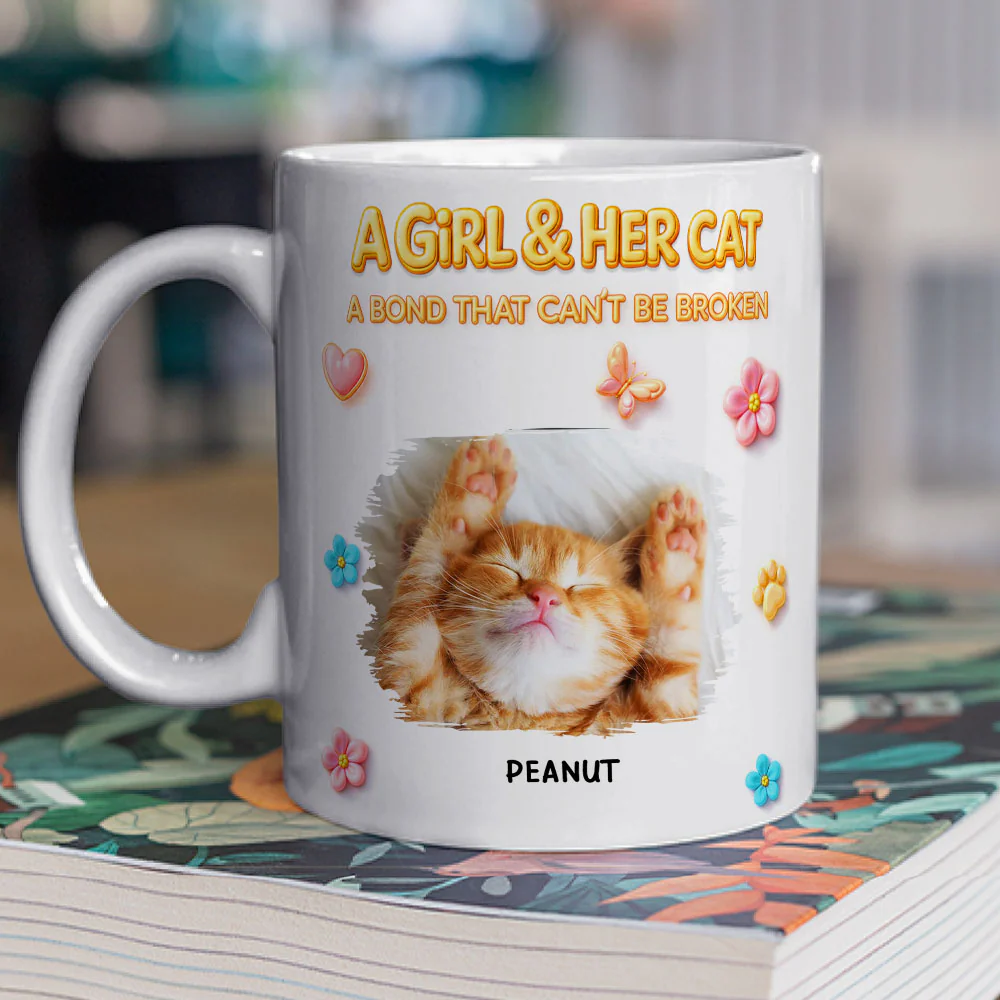 The Unbreakable Cat And Human Bond Photo - Personalized Custom 3D Effect Coffee Mug