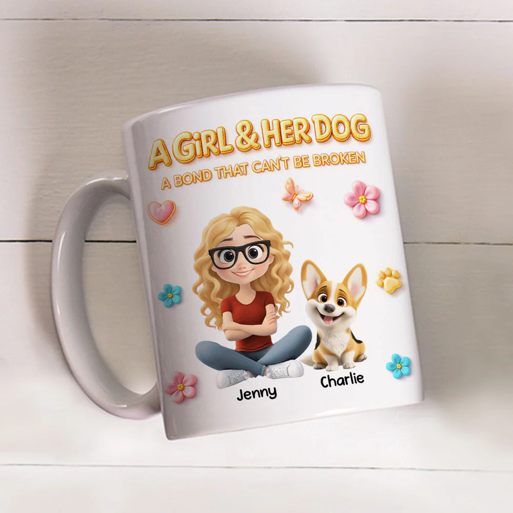 The Unbreakable Dog And Human Bond - Personalized Custom 3D Effect Coffee Mug - Image 6