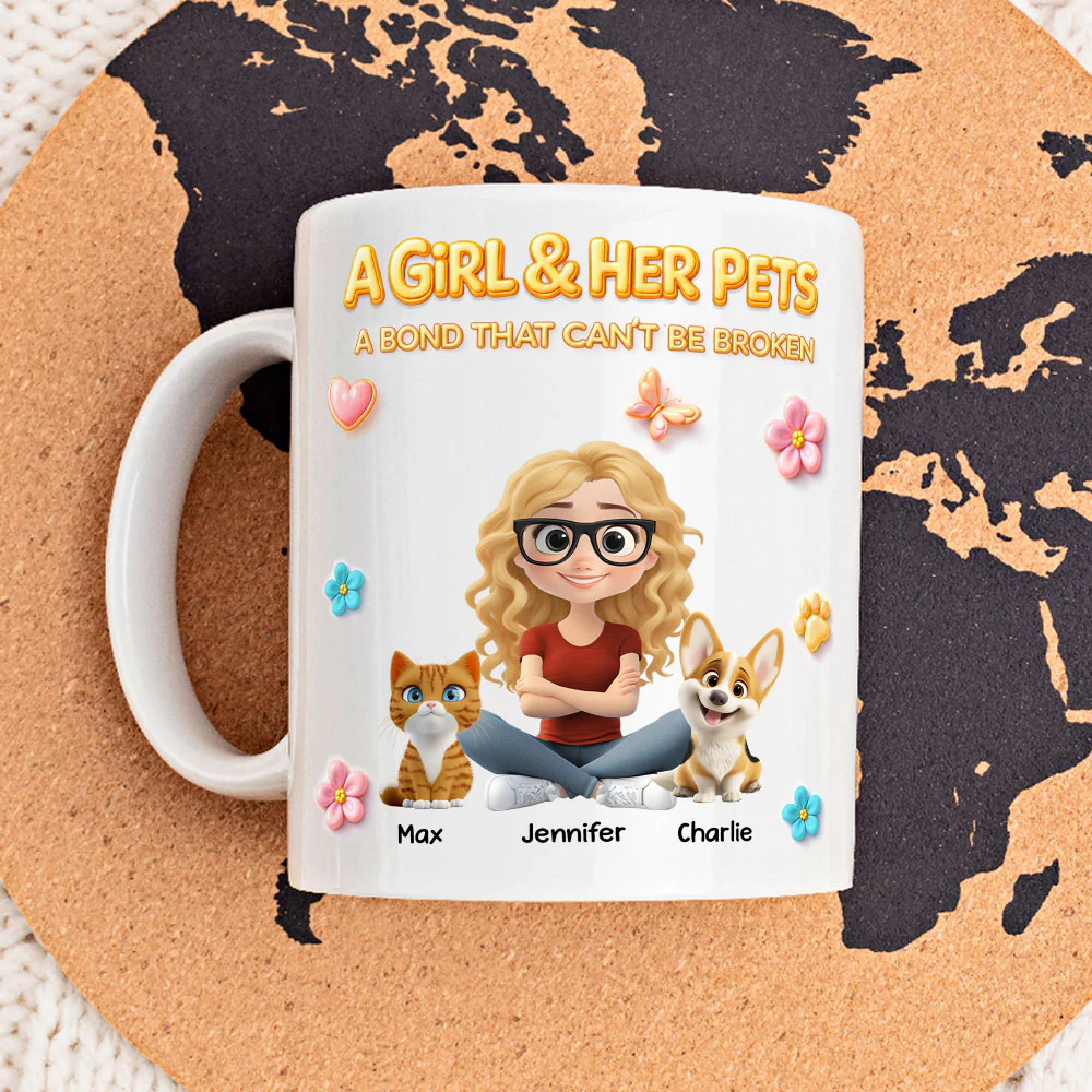 The Unbreakable Pet And Human Bond - Personalized Custom 3D Effect Coffee Mug - Image 2