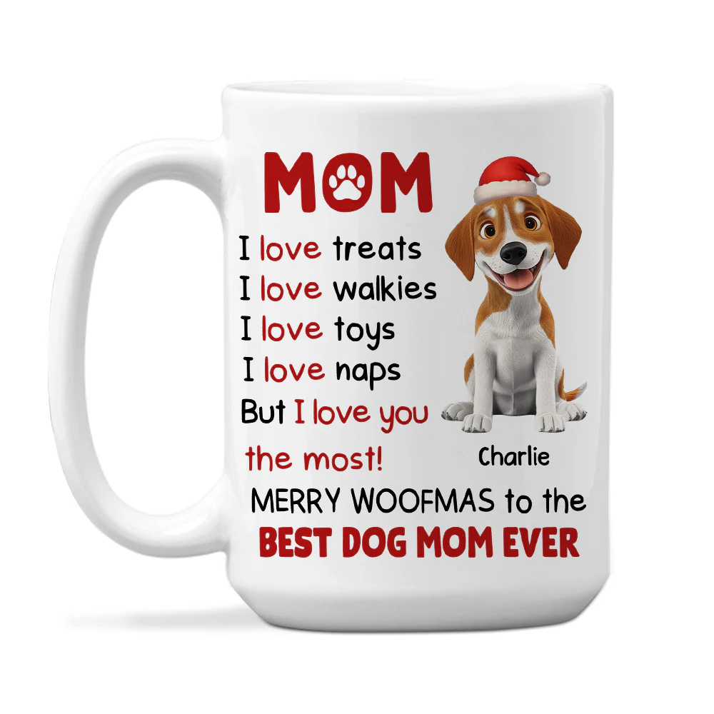 The Woofmas Wonder - Personalized Custom Coffee Mug - Image 2