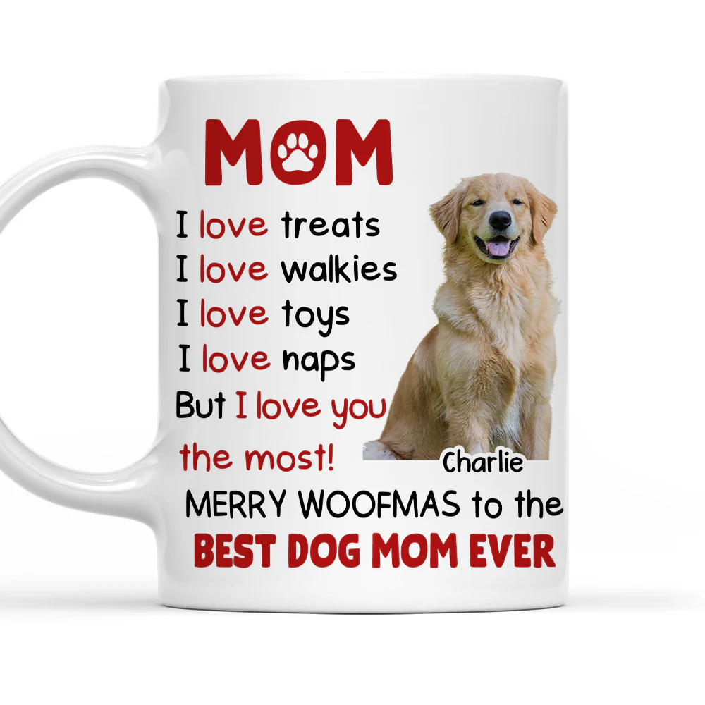 The Woofmas Wonder Photo - Personalized Custom Coffee Mug