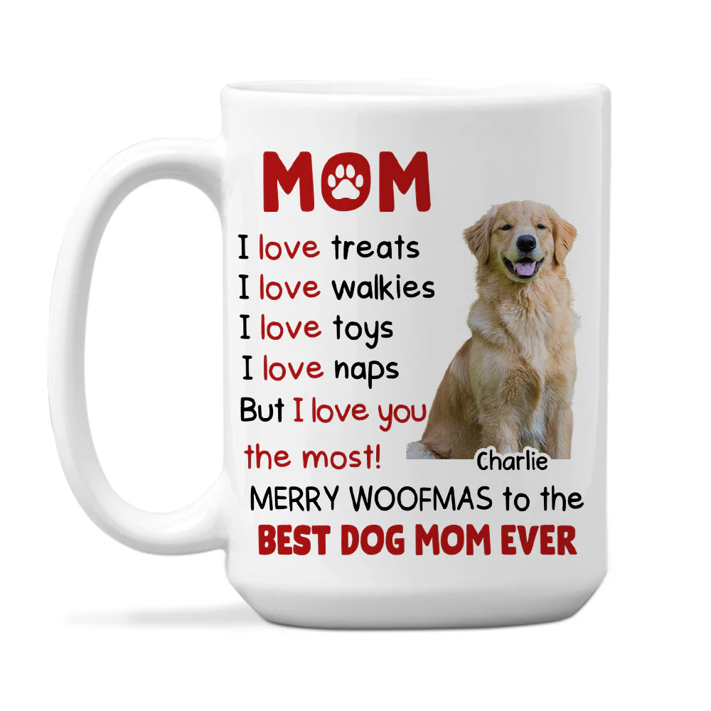 The Woofmas Wonder Photo - Personalized Custom Coffee Mug - Image 2