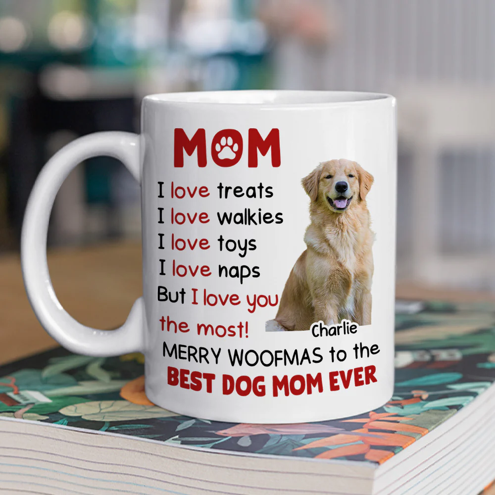The Woofmas Wonder Photo - Personalized Custom Coffee Mug - Image 3