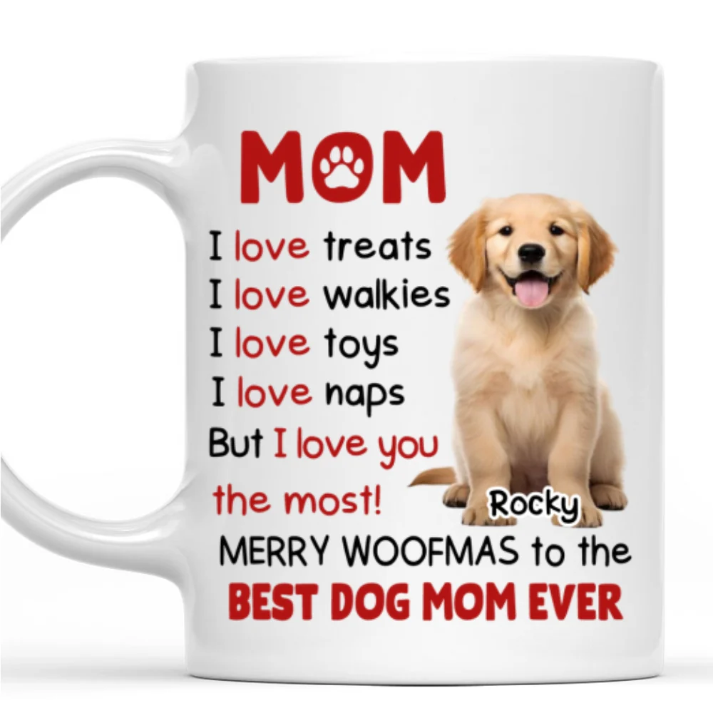 The Woofmas Wonder Photo - Personalized Custom Coffee Mug - Image 5