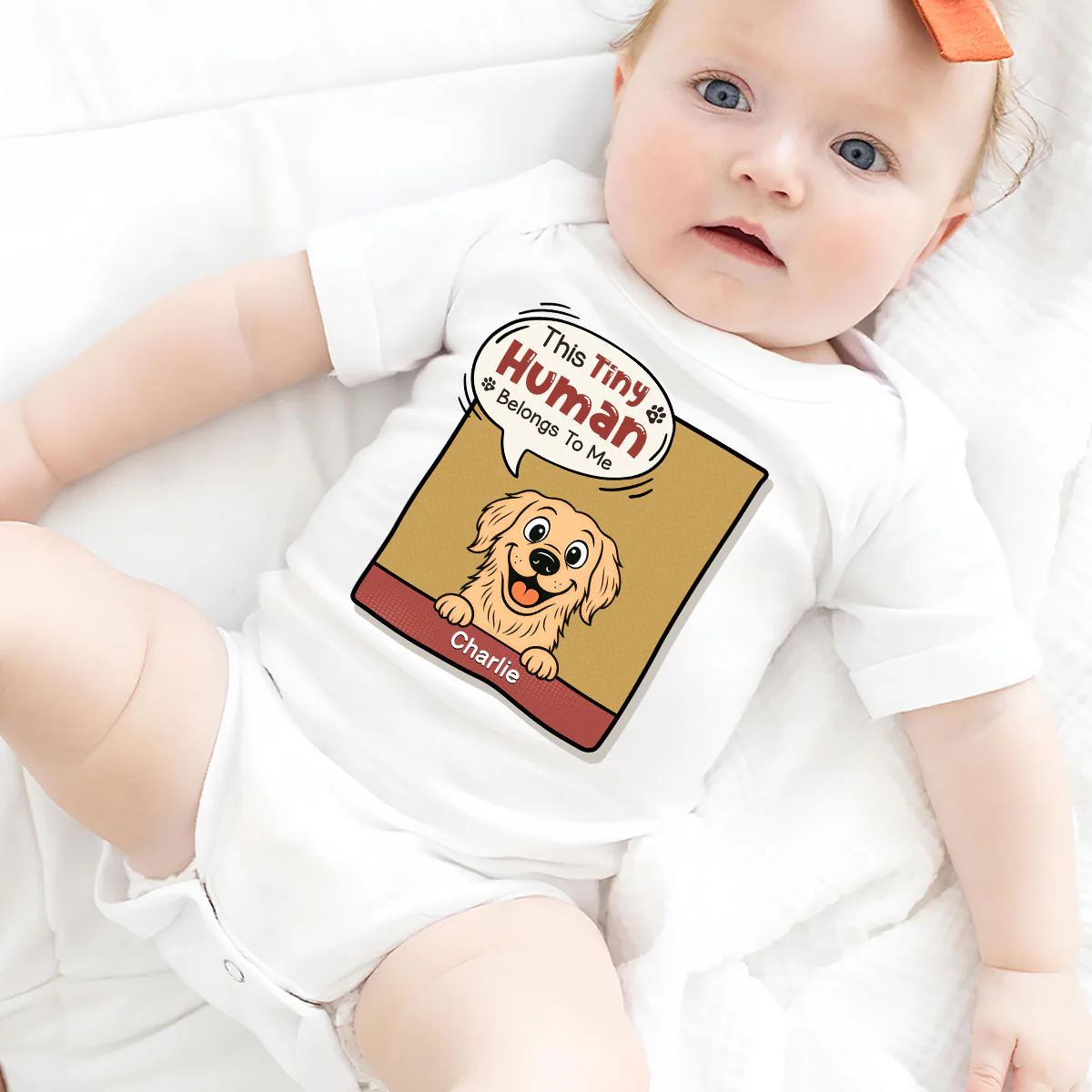 Their Paws Are Cute - Personalized Custom Baby Onesie - Image 4