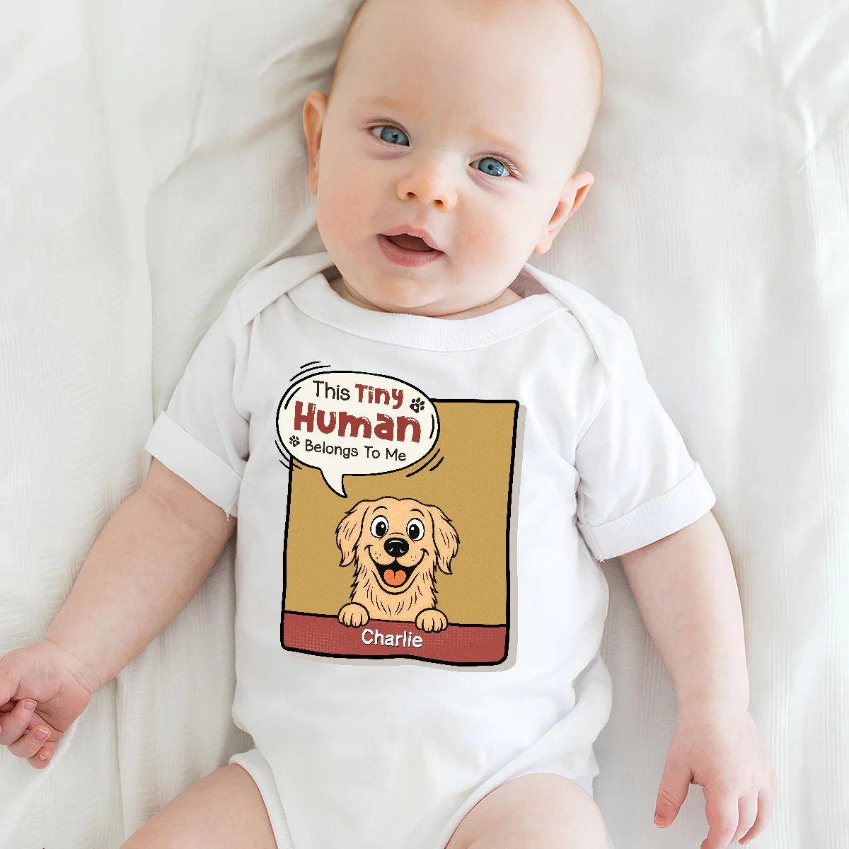 Their Paws Are Cute - Personalized Custom Baby Onesie - Image 5