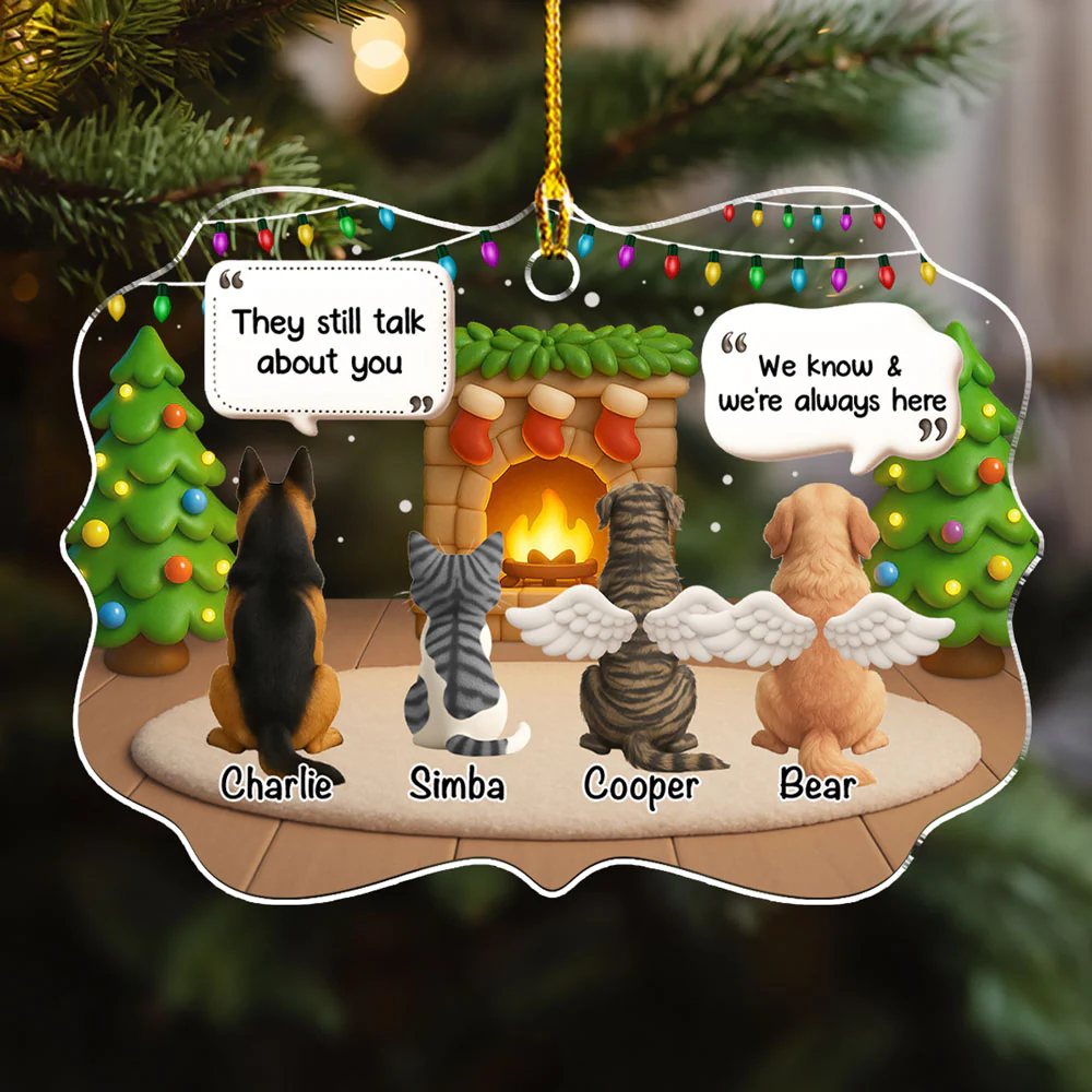 They Still Talk About You Cozy House - Personalized Custom Acrylic Ornament