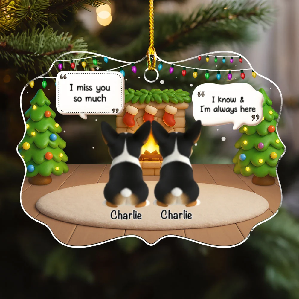 They Still Talk About You Cozy House - Personalized Custom Acrylic Ornament - Image 7
