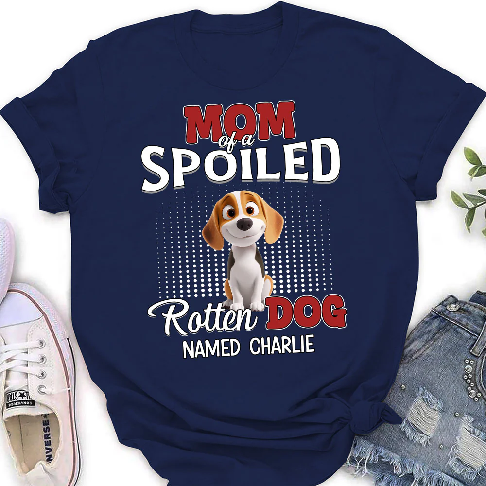Thinking About My Spoiled Baby Official - Personalized Custom Women's T-Shirt - Image 2