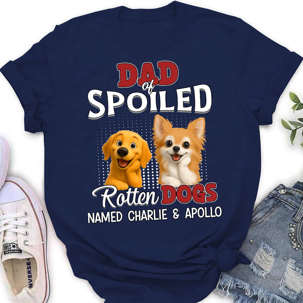 Thinking About My Spoiled Baby - Personalized Custom Women's T-Shirt - Image 2