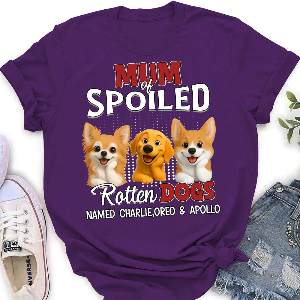 Thinking About My Spoiled Baby - Personalized Custom Women's T-Shirt - Image 3