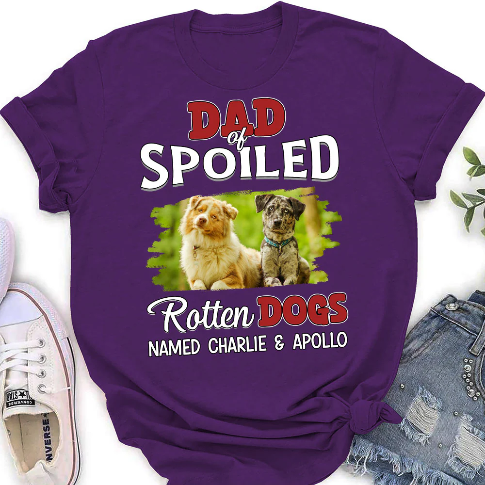 Thinking About My Spoiled Baby Photo - Personalized Custom Women's T-Shirt - Image 3