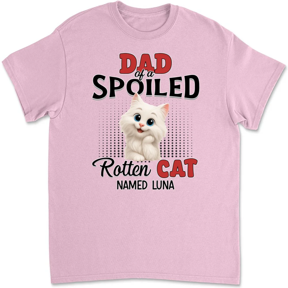 Thinking About My Spoiled Cats - Personalized Custom Unisex T-Shirt - Image 8