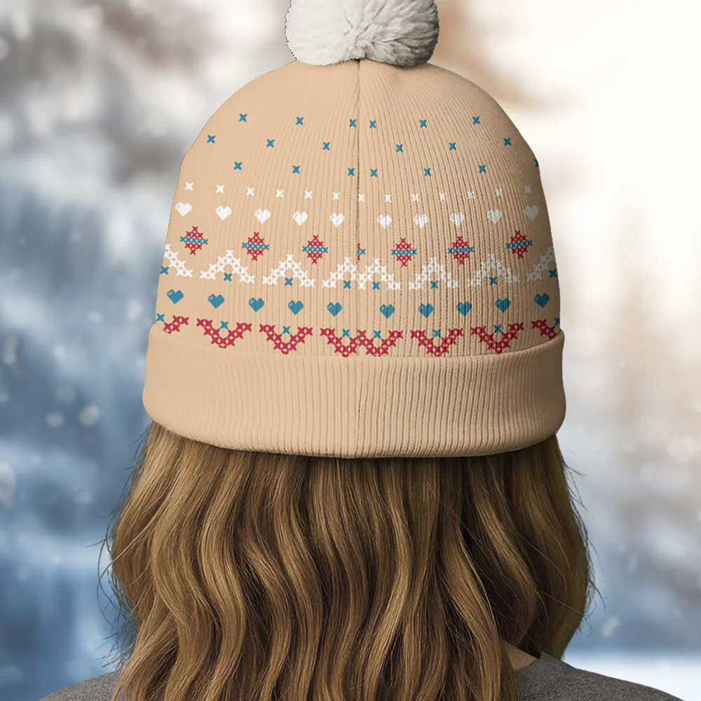 This Cozy Season - Personalized Custom Bobble Beanie Hat - Image 4