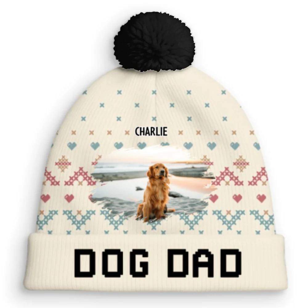 This Cozy Season Photo - Personalized Custom Bobble Beanie Hat - Image 7