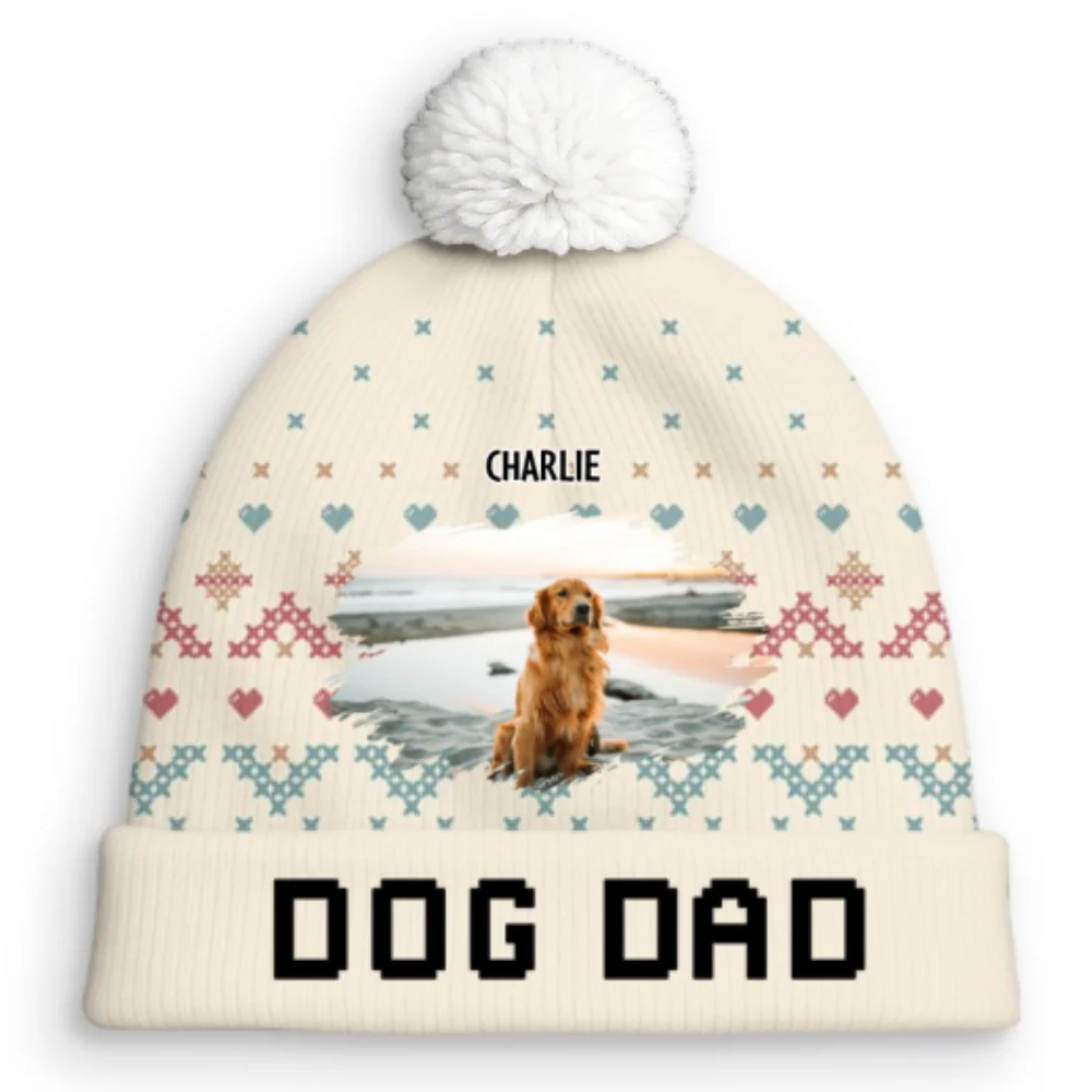This Cozy Season Photo - Personalized Custom Bobble Beanie Hat - Image 8