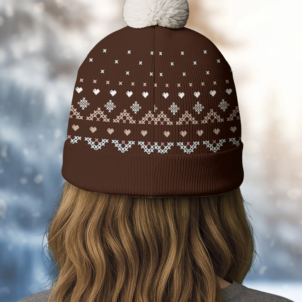 This Cozy Season With Cats - Personalized Custom Bobble Beanie Hat - Image 5
