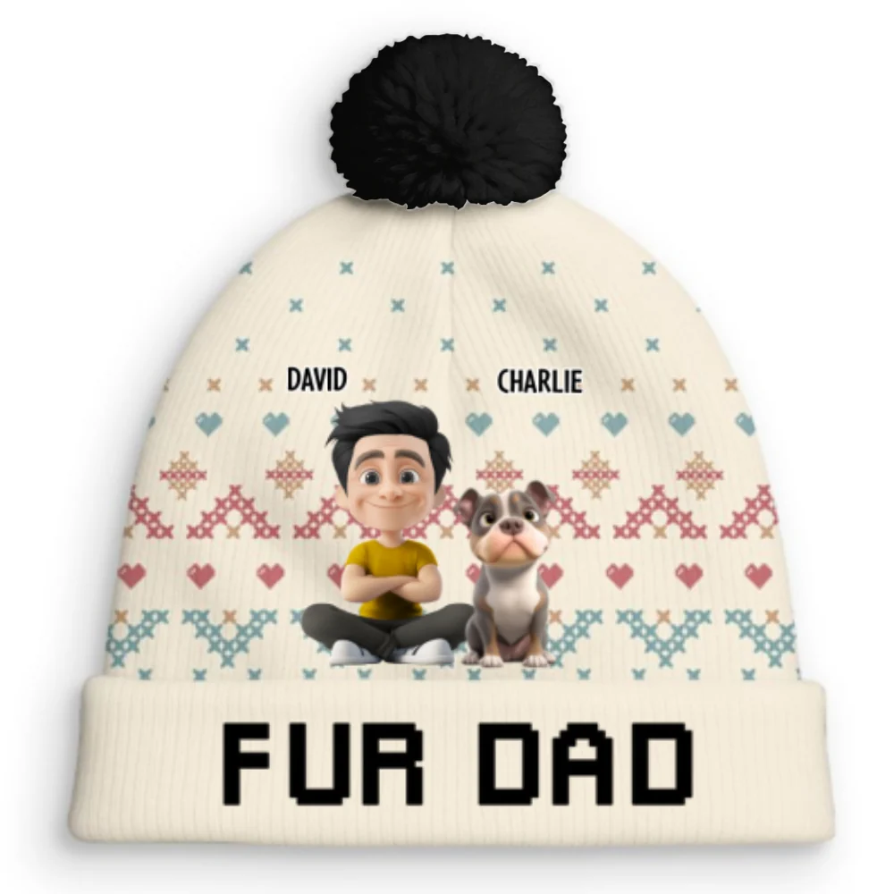 This Cozy Season With Them - Personalized Custom Bobble Beanie Hat - Image 8