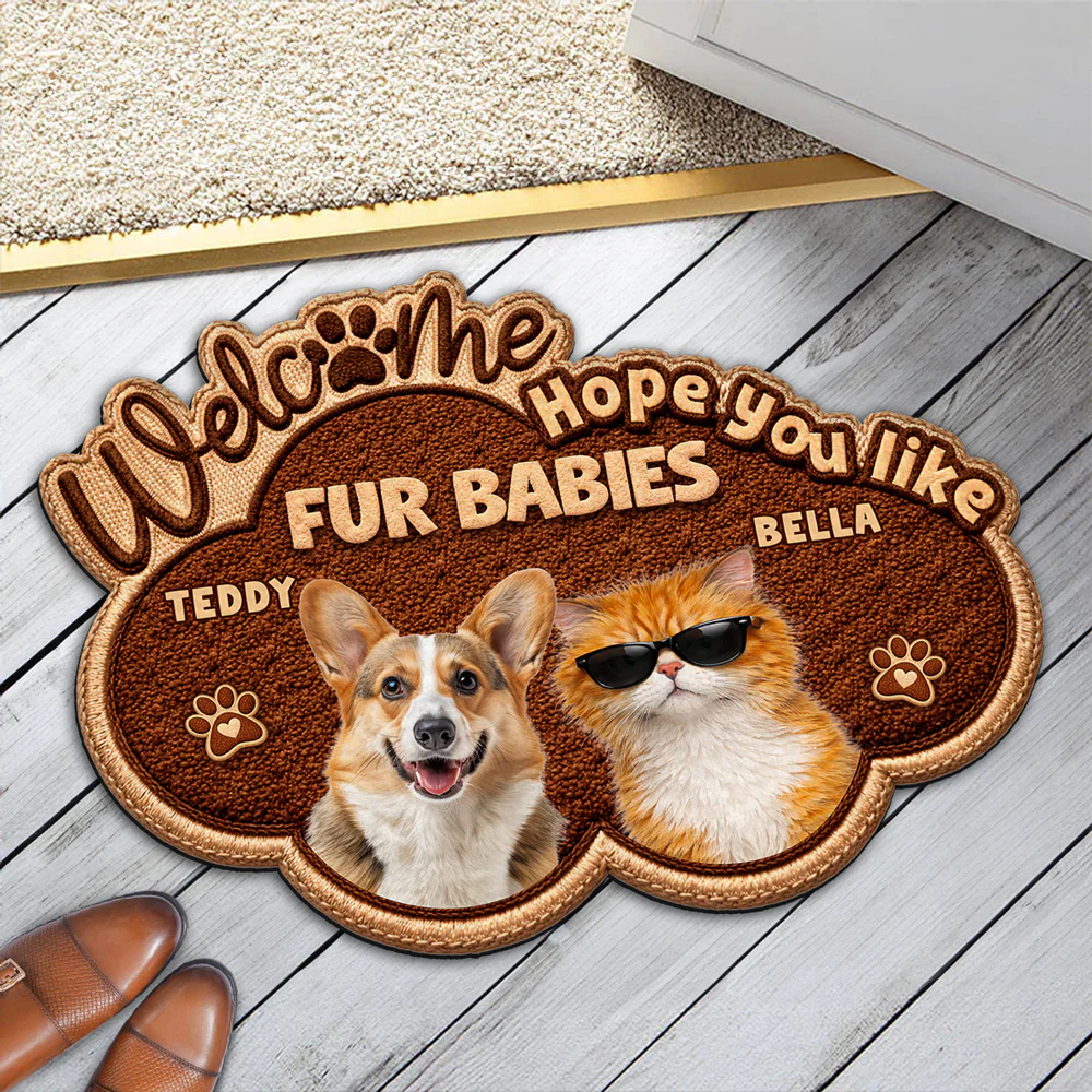 This House Is Run By Pets Photo - Personalized Custom Doormat - Image 2