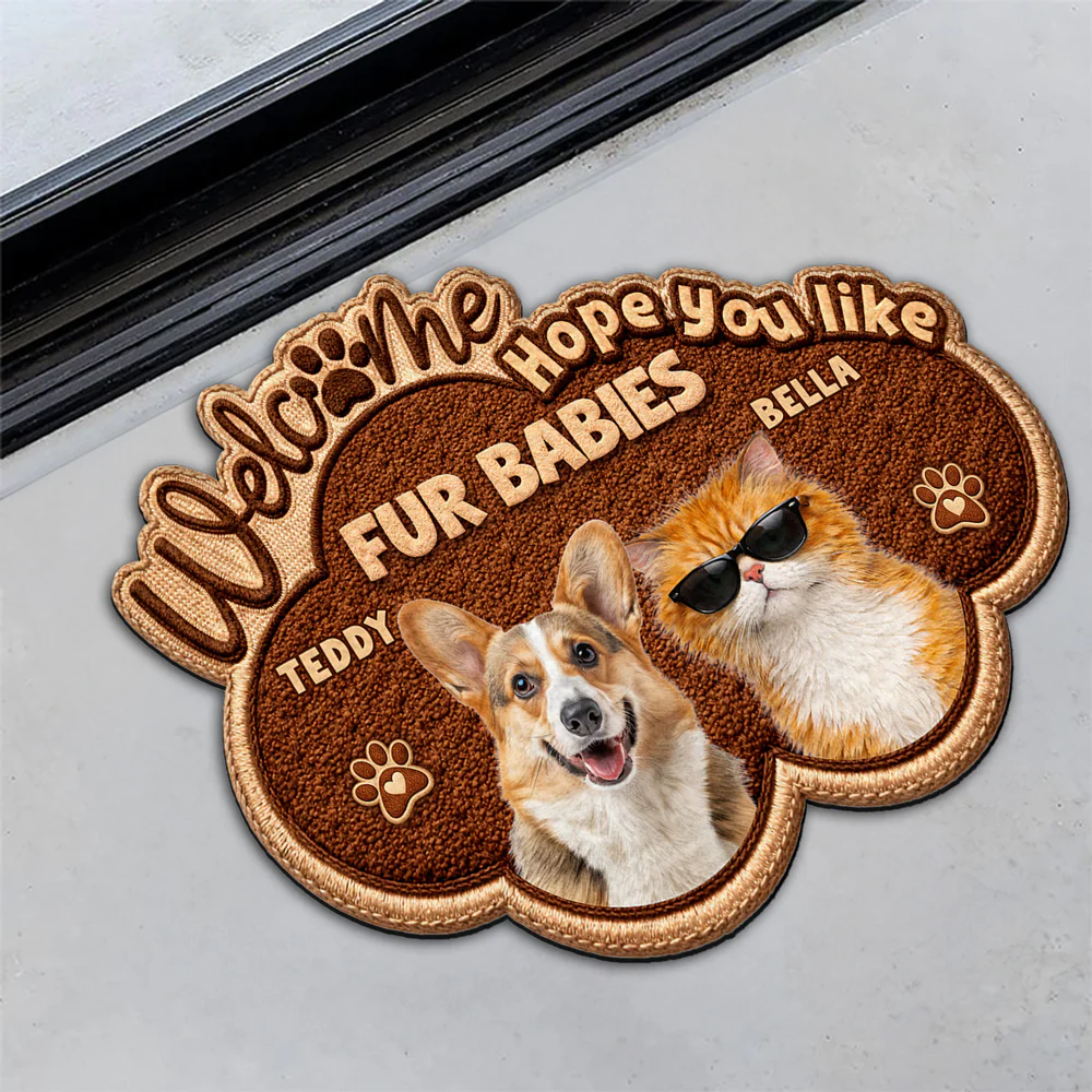 This House Is Run By Pets Photo - Personalized Custom Doormat - Image 5