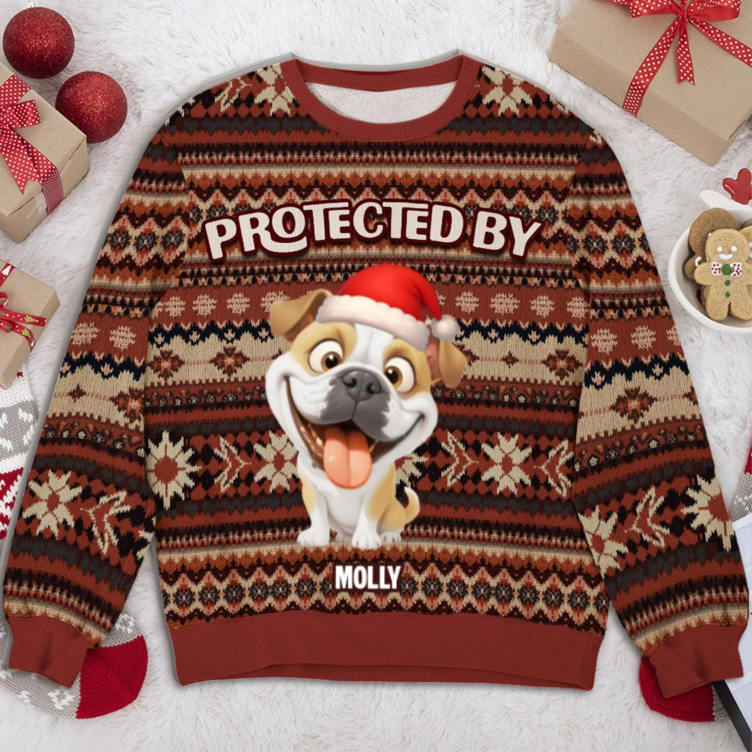 This Human Is Protected - Personalized Custom All-Over-Print Sweatshirt - Image 7