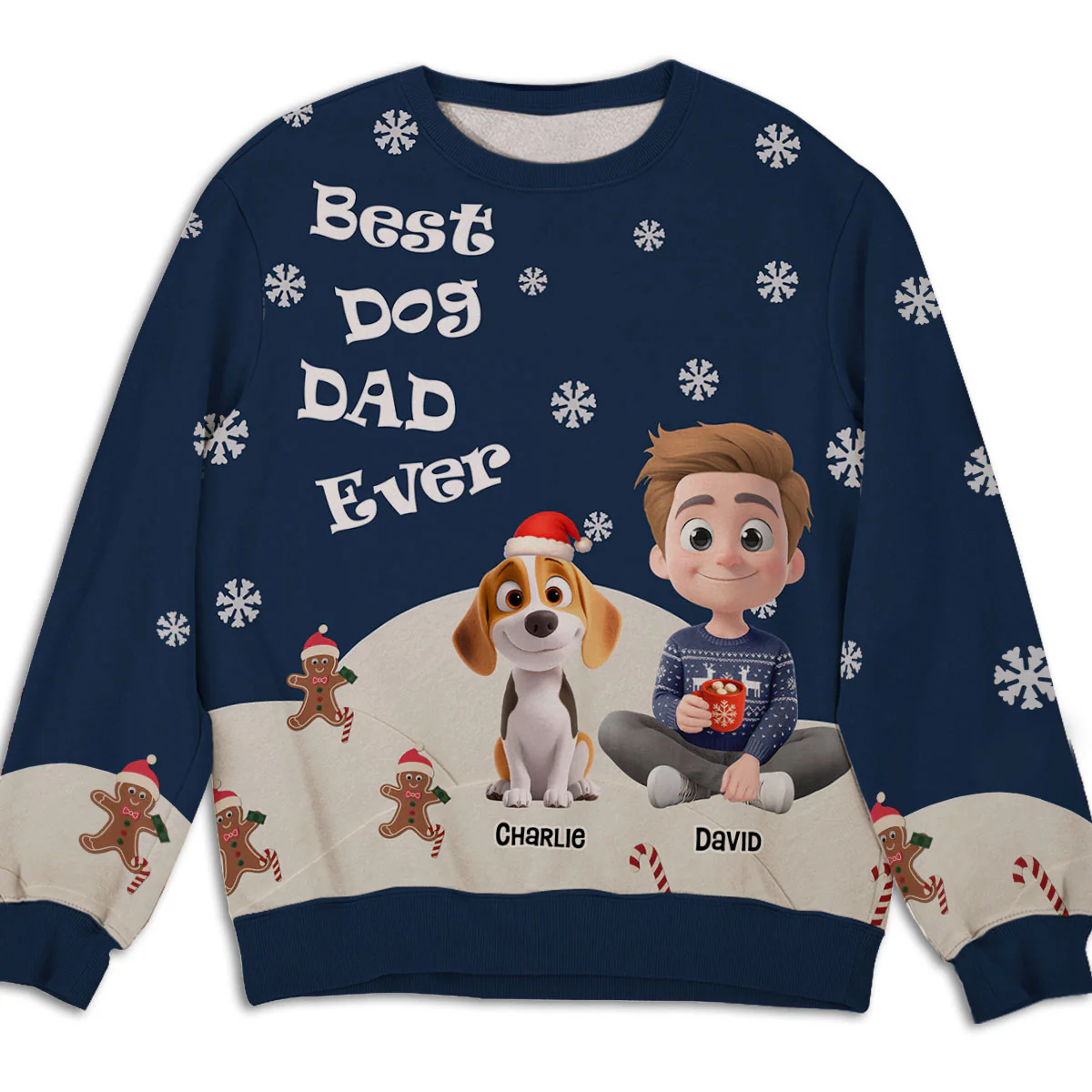 This Is How I Show My Dog - Personalized Custom All-Over-Print Sweatshirt