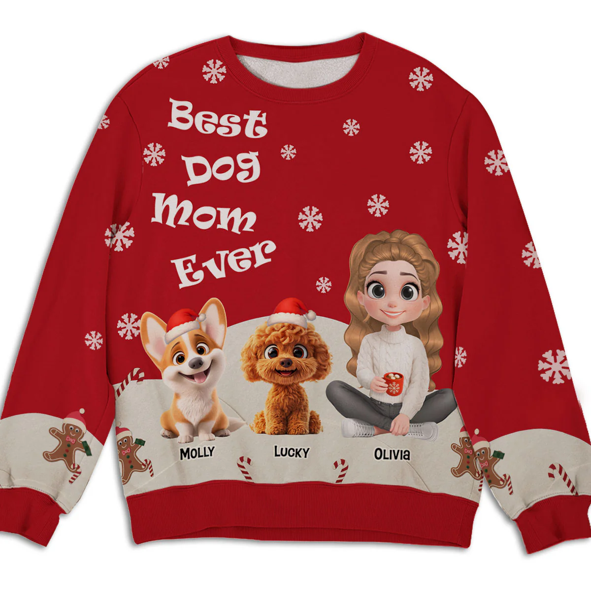This Is How I Show My Dog - Personalized Custom All-Over-Print Sweatshirt - Image 2