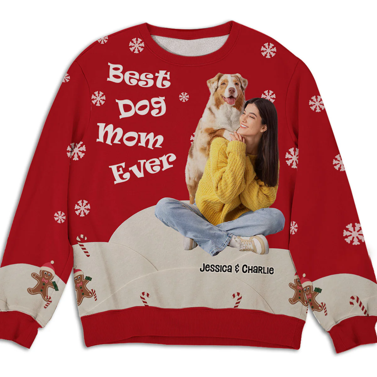 This Is How I Show My Dog Photo - Personalized Custom All-Over-Print Sweatshirt