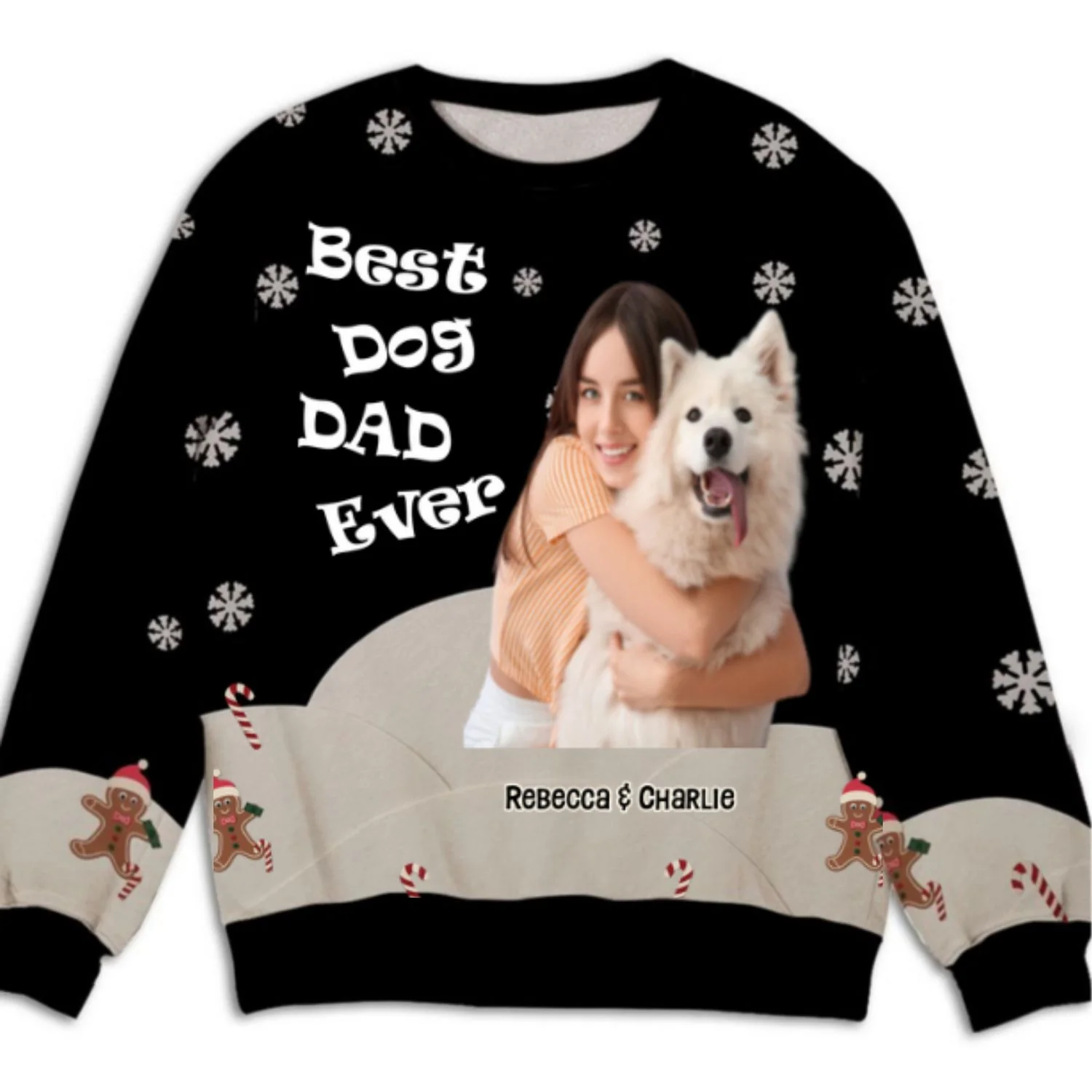 This Is How I Show My Dog Photo - Personalized Custom All-Over-Print Sweatshirt - Image 3