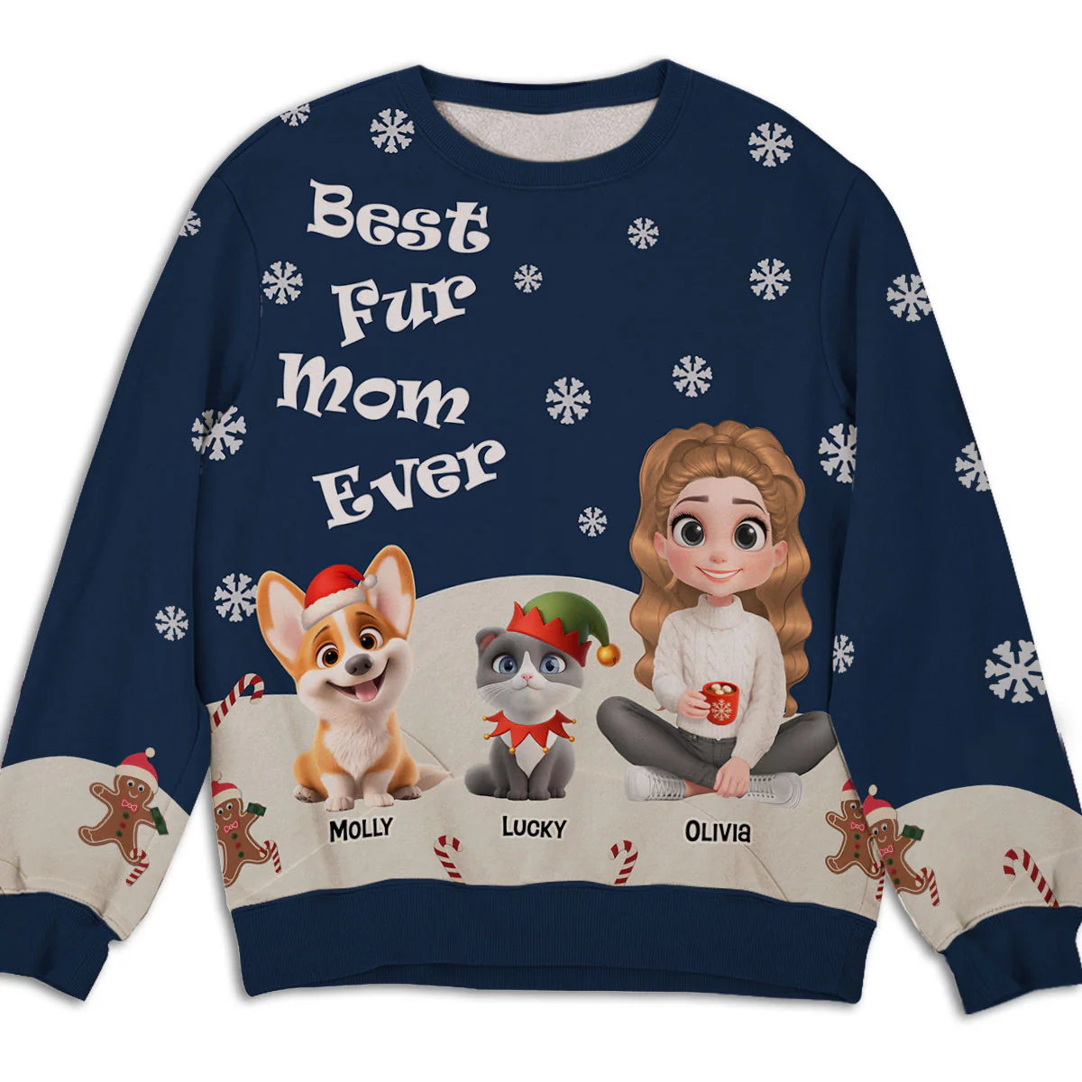 This Is How I Show My Pet - Personalized Custom All-Over-Print Sweatshirt