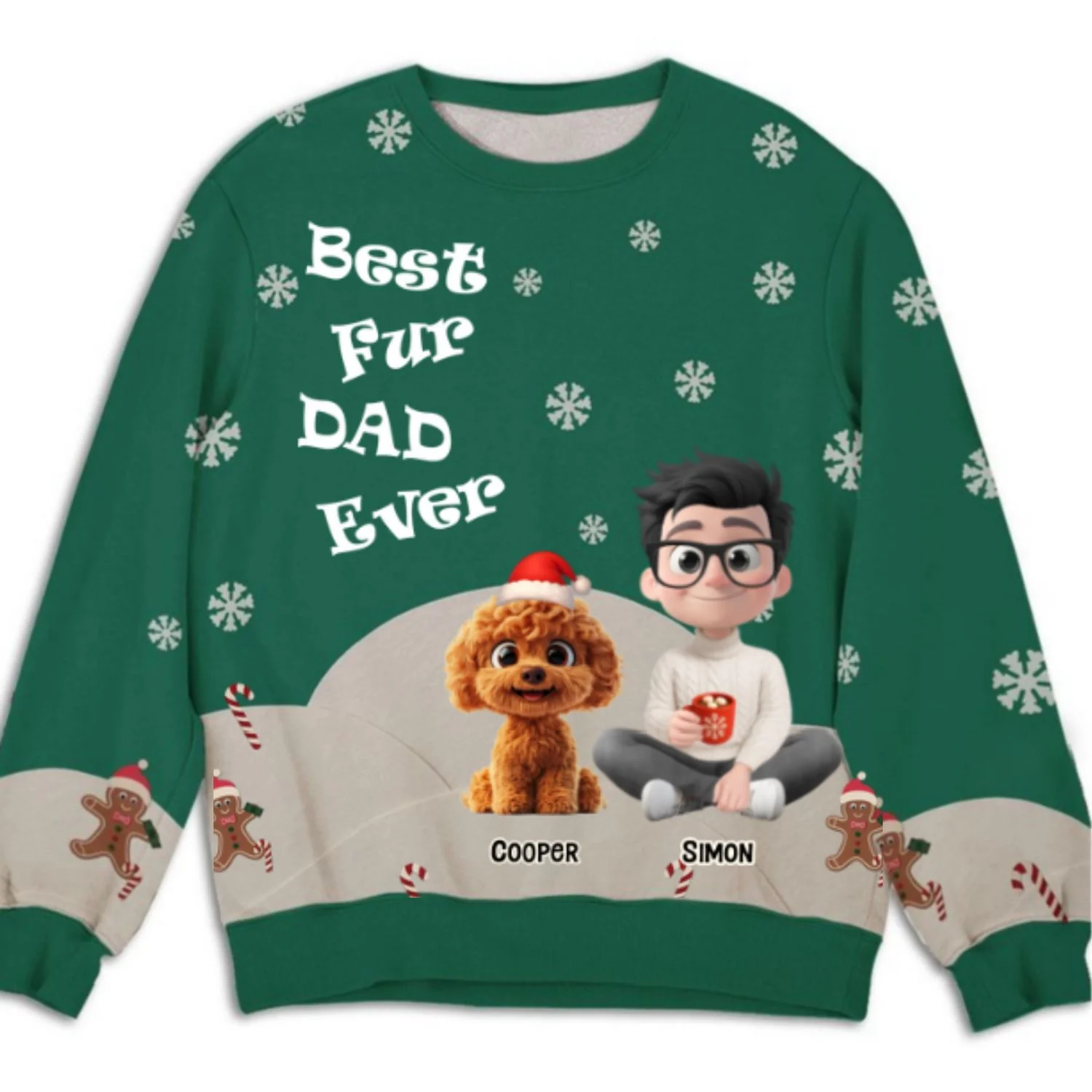 This Is How I Show My Pet - Personalized Custom All-Over-Print Sweatshirt - Image 6