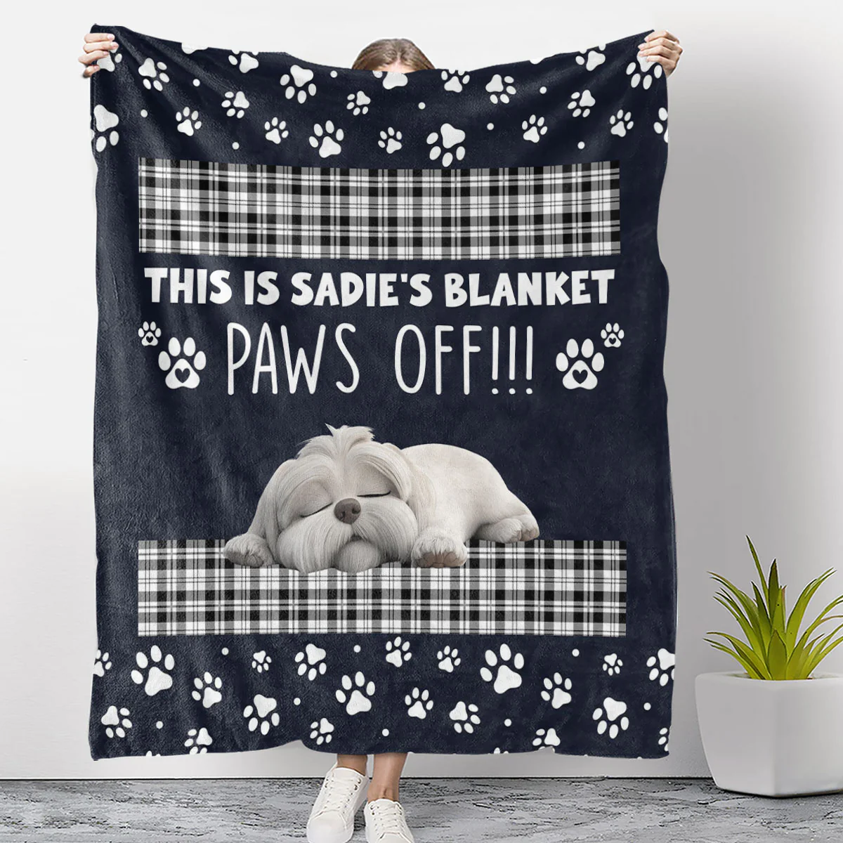 This Is Mine - Personalized Custom Fleece Blanket