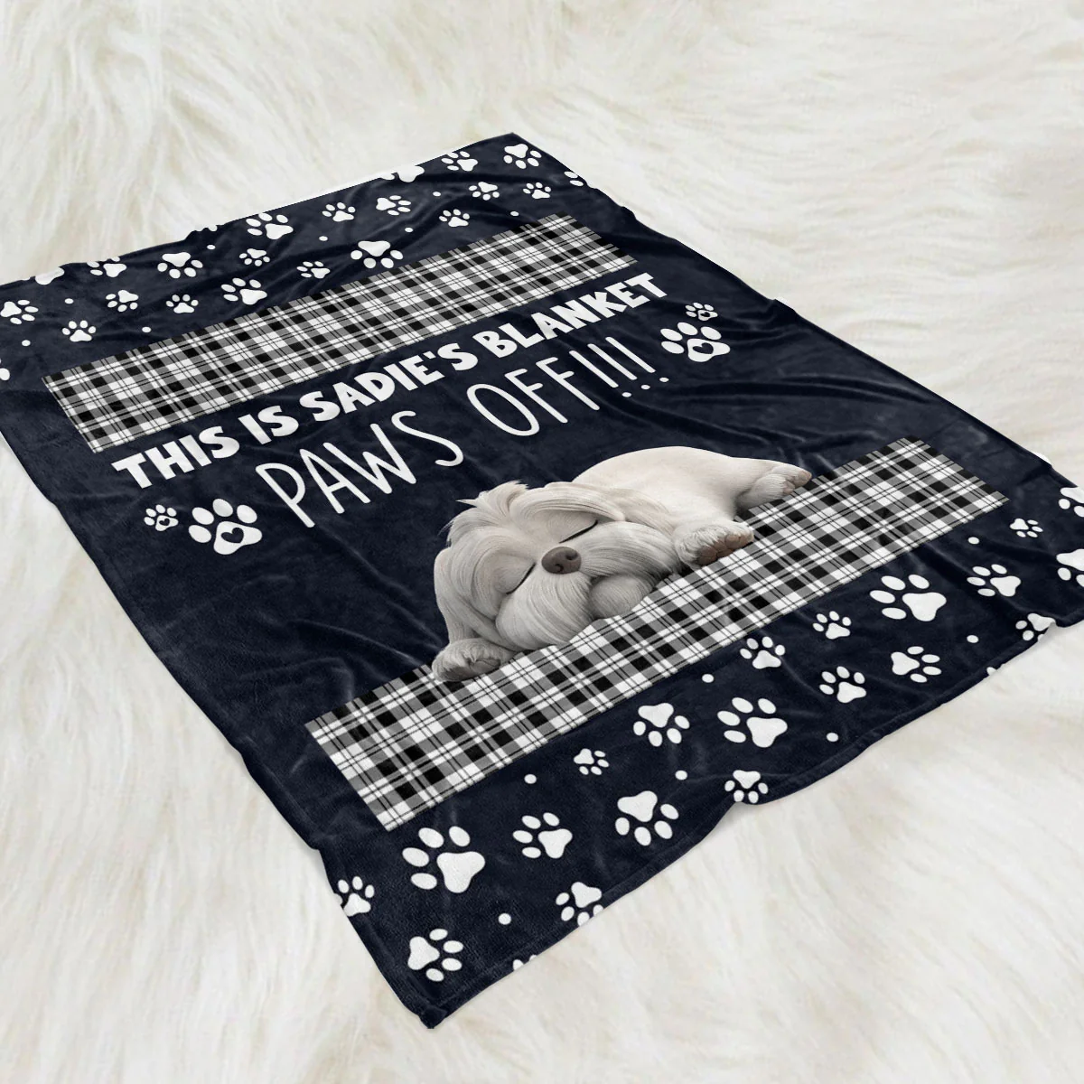 This Is Mine - Personalized Custom Fleece Blanket - Image 2