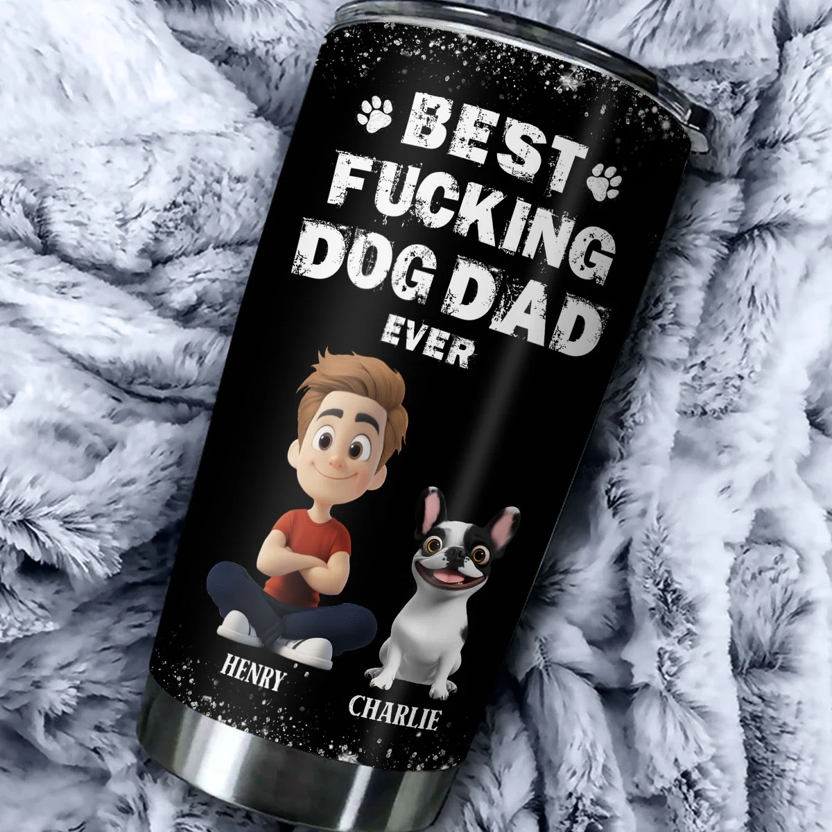This Is The Best Dad - Personalized Custom Tumbler - Image 2