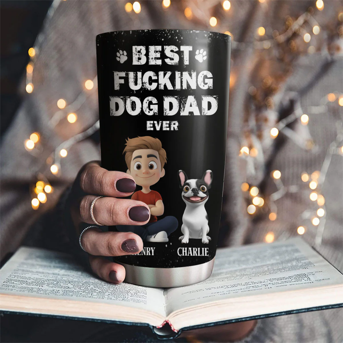 This Is The Best Dad - Personalized Custom Tumbler - Image 5
