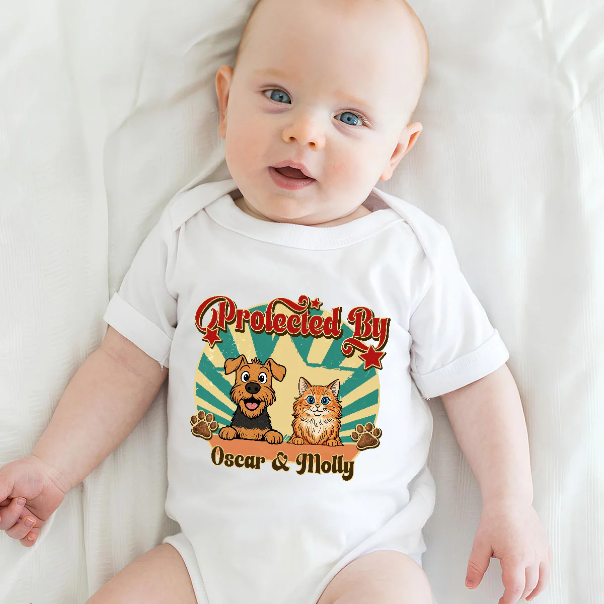 This Tiny Human Is Mine Pet Version- Personalized Custom Baby Onesie - Image 5