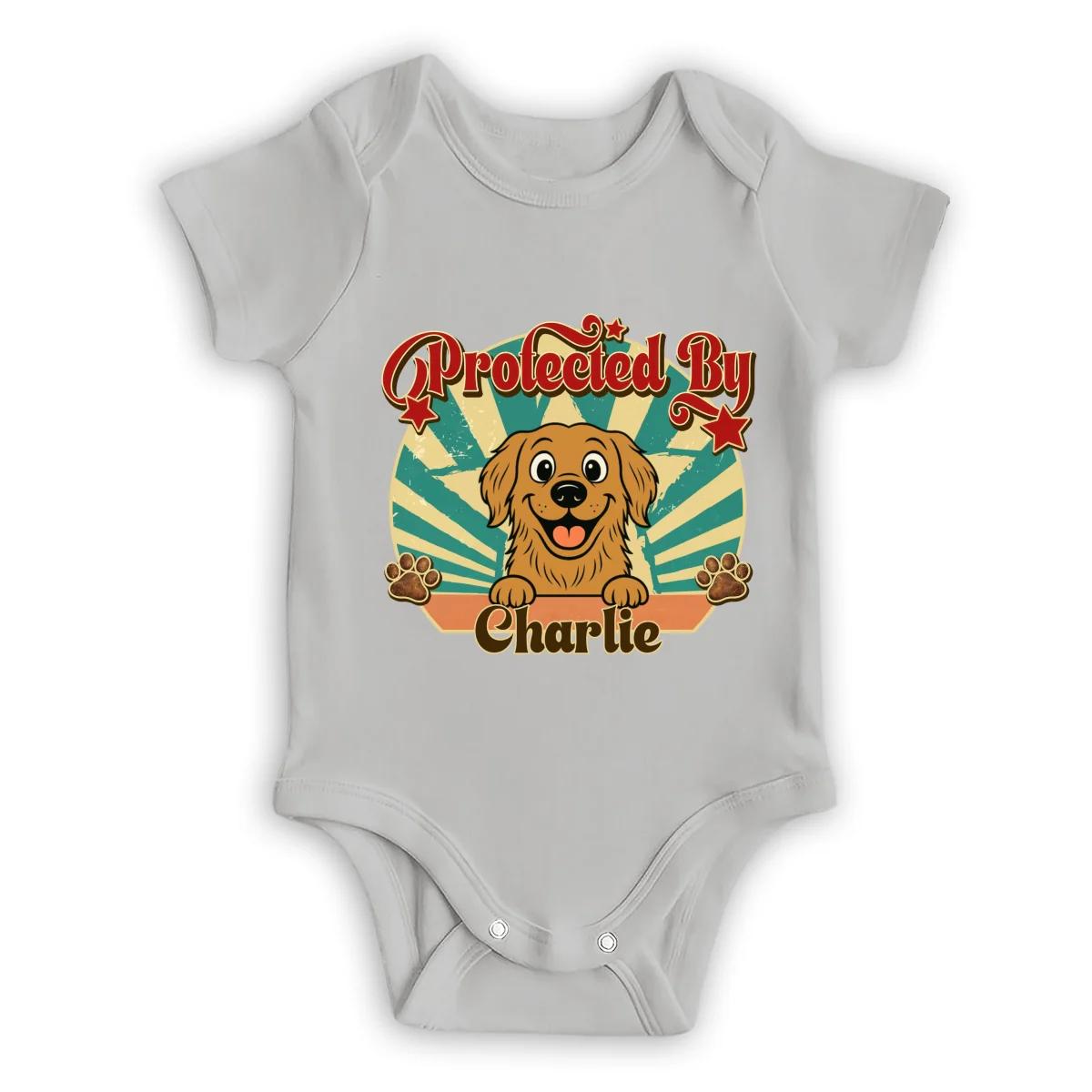 This Tiny Human Is Mine Pet Version- Personalized Custom Baby Onesie - Image 7
