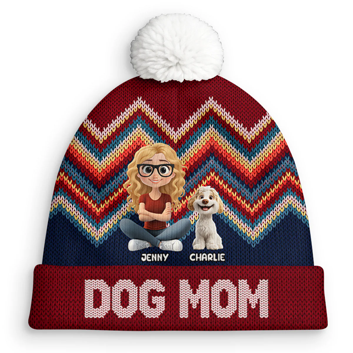 Through All Seasons - Personalized Custom Bobble Beanie Hat