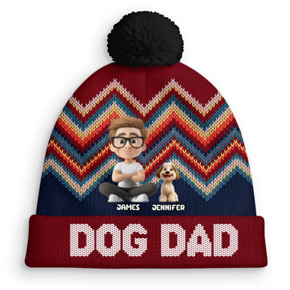 Through All Seasons - Personalized Custom Bobble Beanie Hat - Image 8