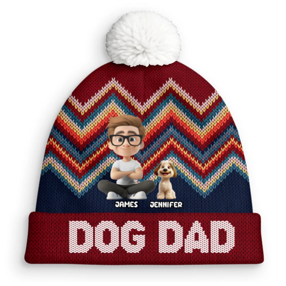 Through All Seasons - Personalized Custom Bobble Beanie Hat - Image 9