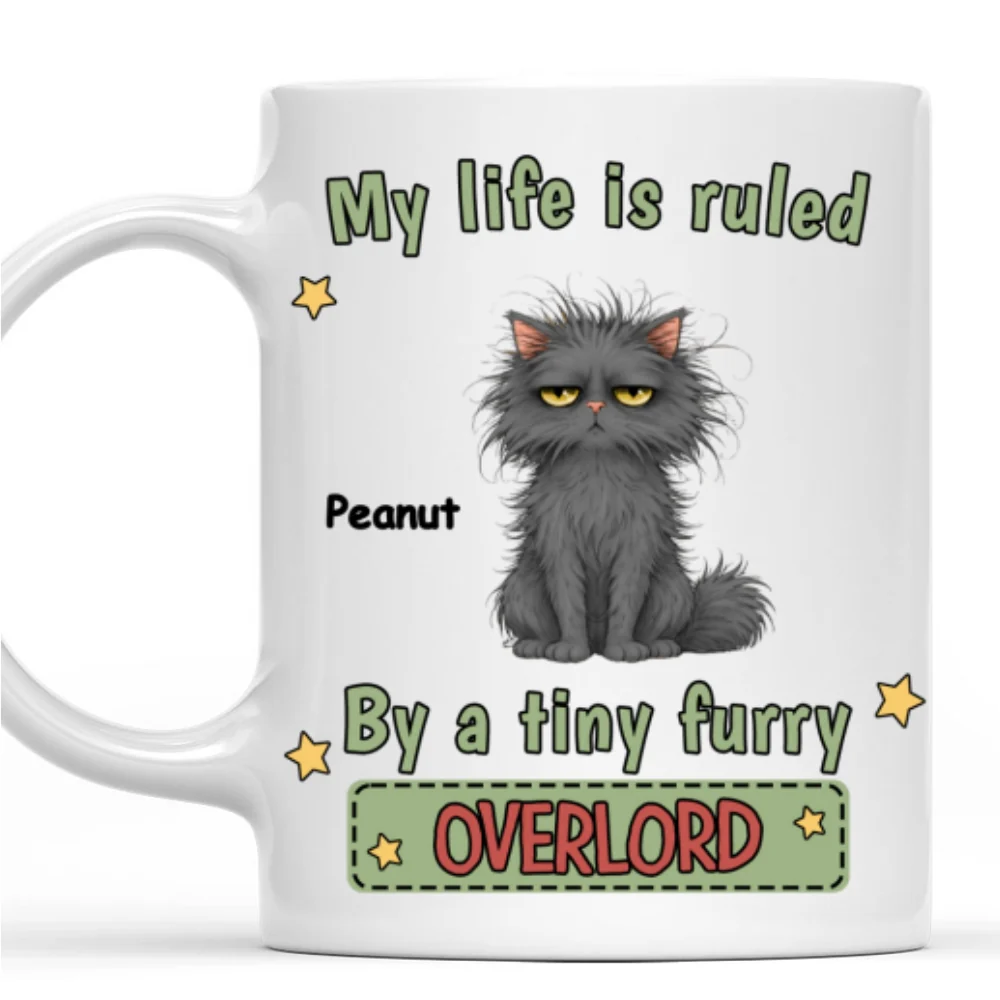 Tiny Cat Ruler - Personalized Custom Coffee Mug