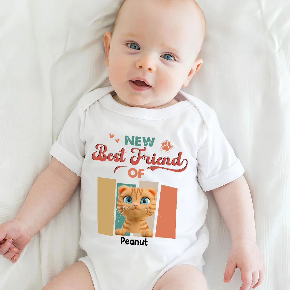 Tiny Hands Big Meows - Personalized Custom Baby Onesie - Image 5