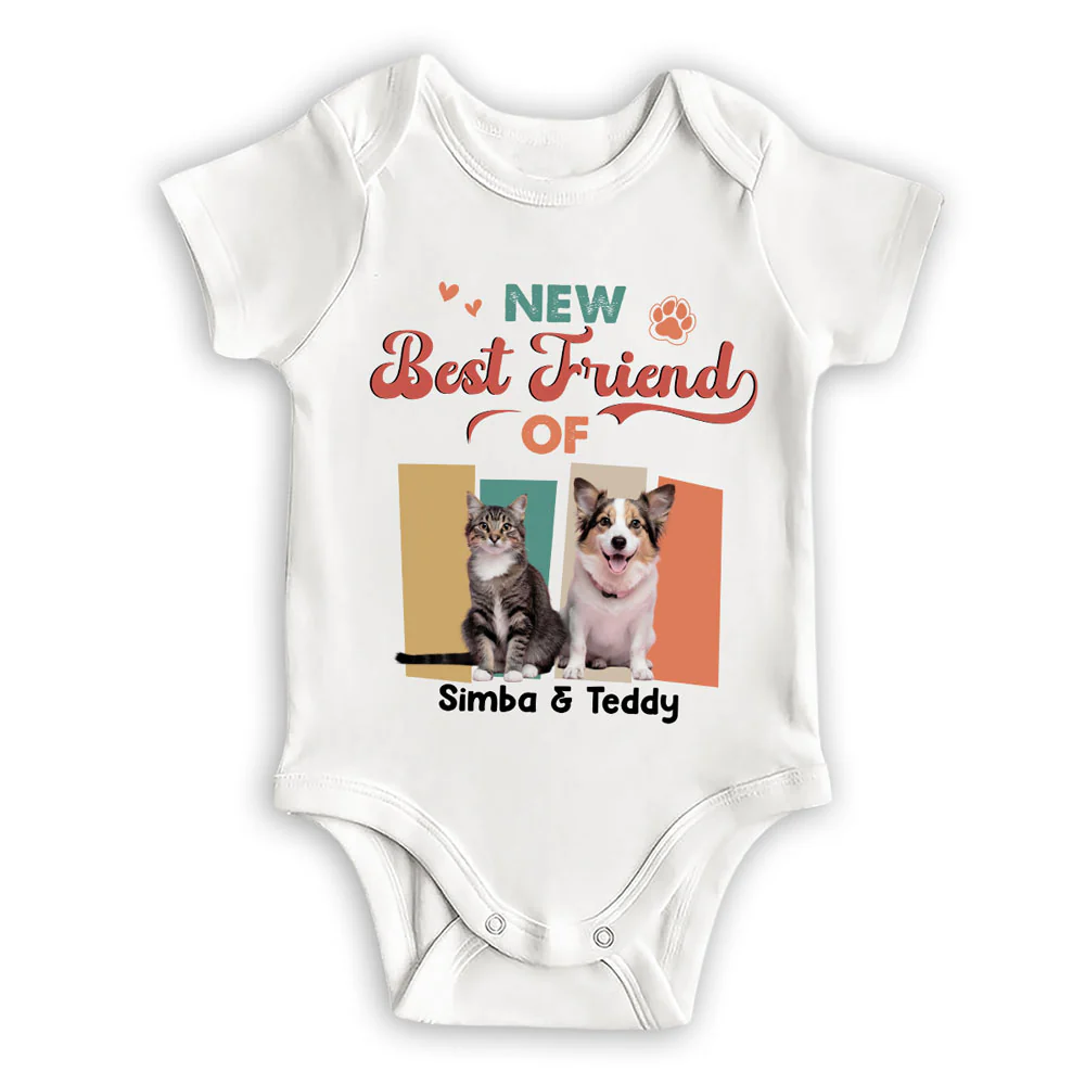 Tiny Hands Big Paws Photo - Personalized Custom Baby Onesie