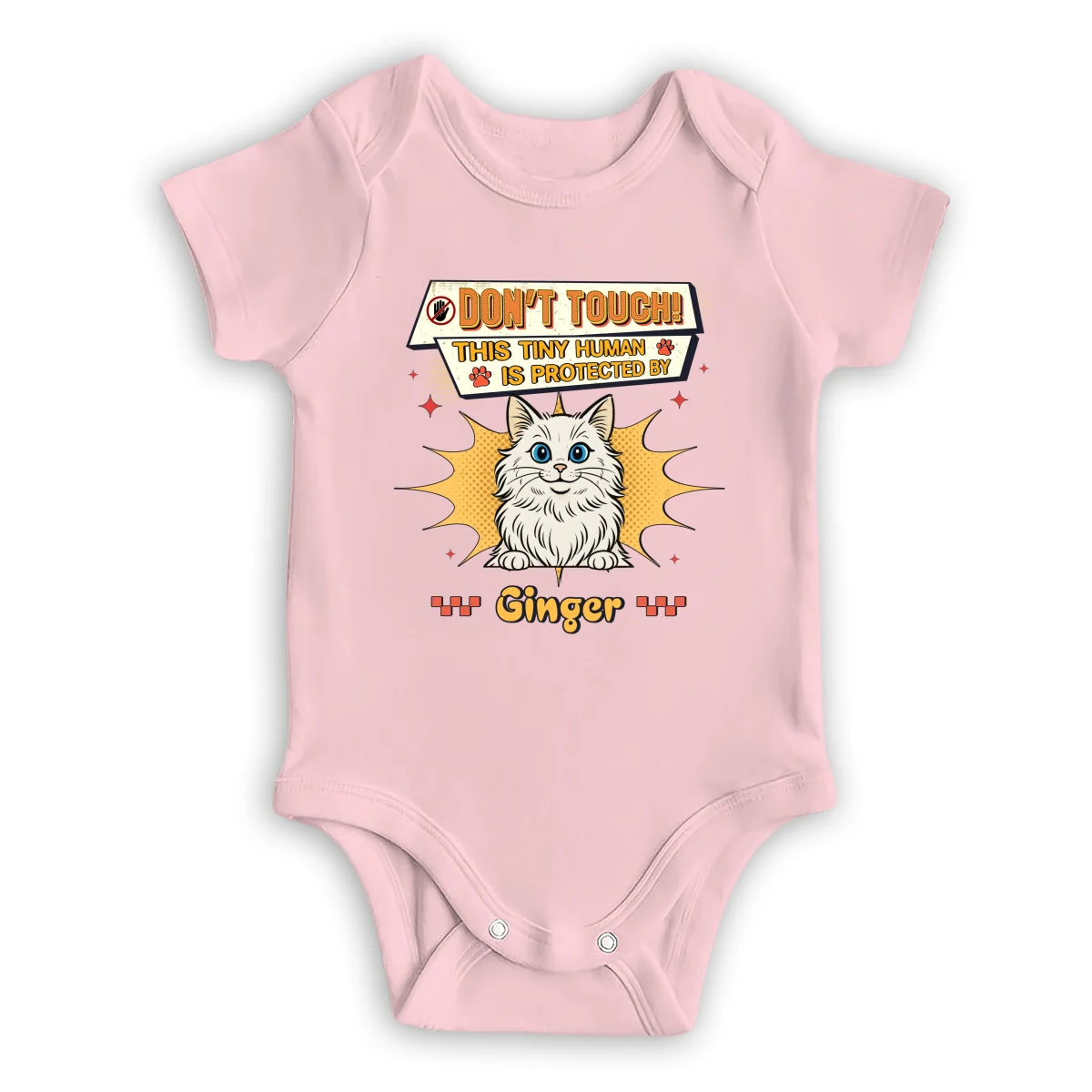 Tiny Human Cat Version - Personalized Custom Baby Onesie - Image 9