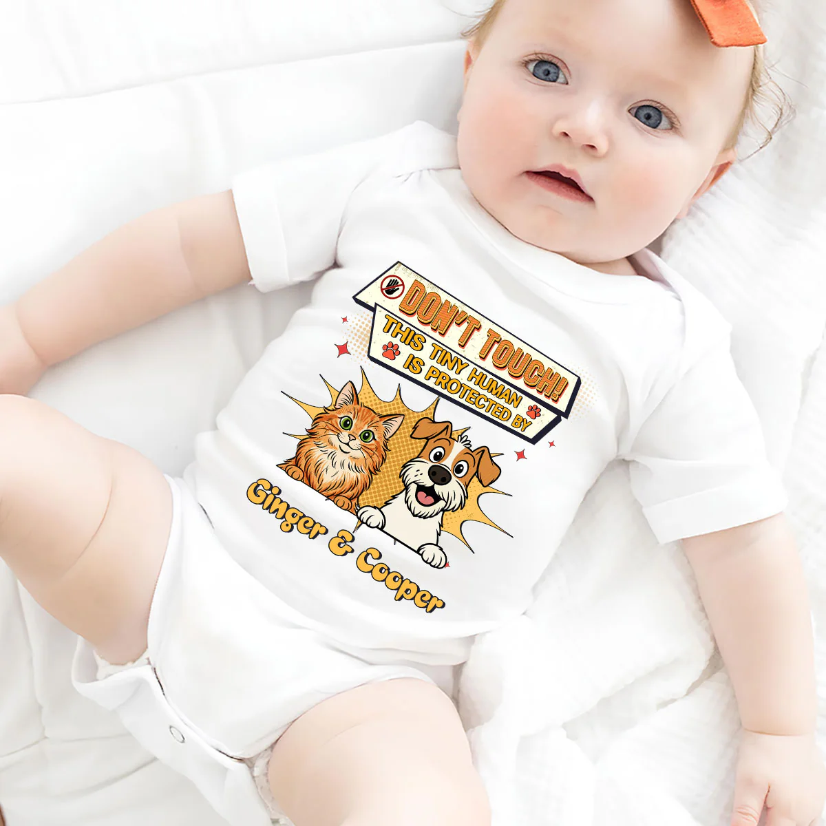 Tiny Human Pet Version - Personalized Custom Baby Onesie - Image 2