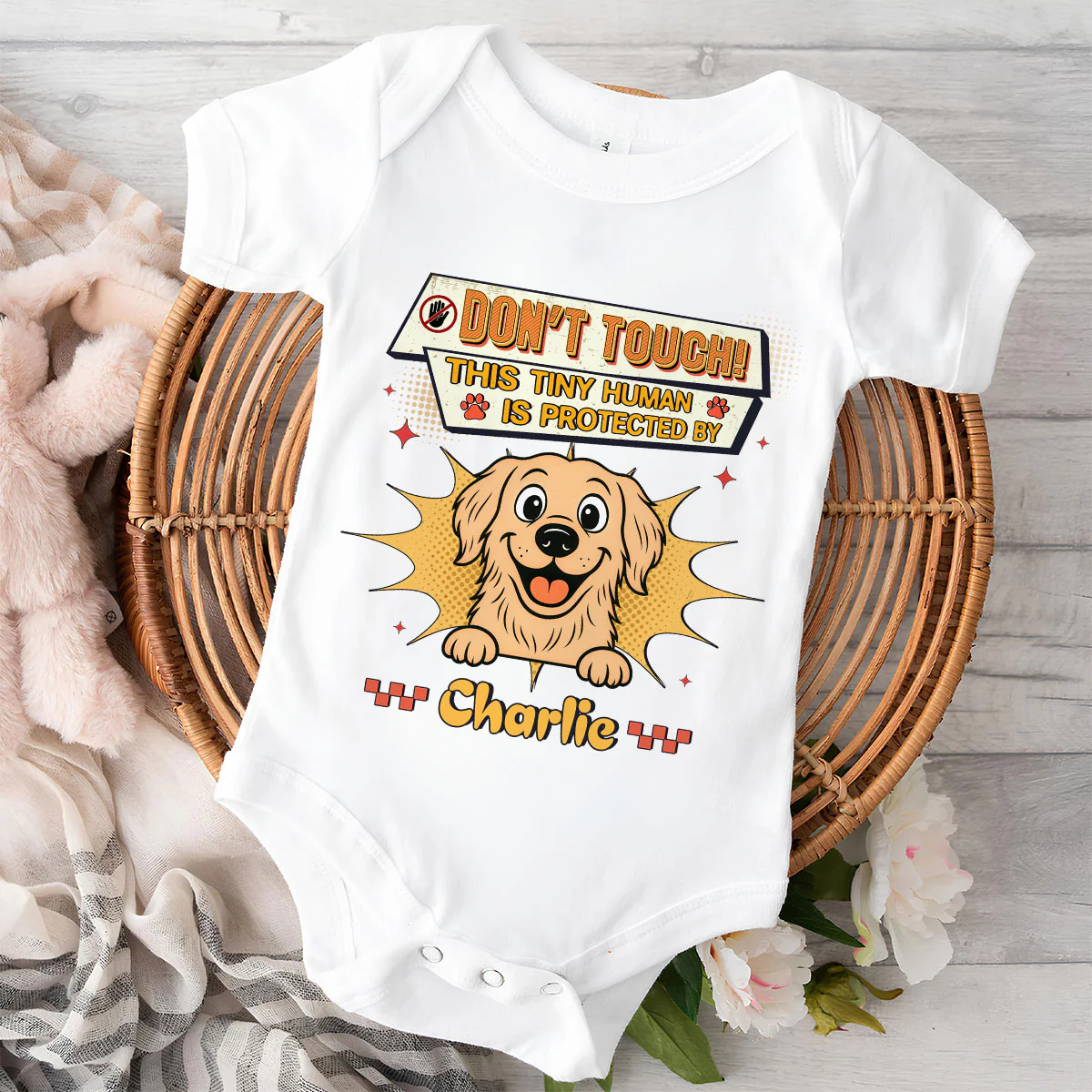 Tiny Human Pet Version - Personalized Custom Baby Onesie - Image 3