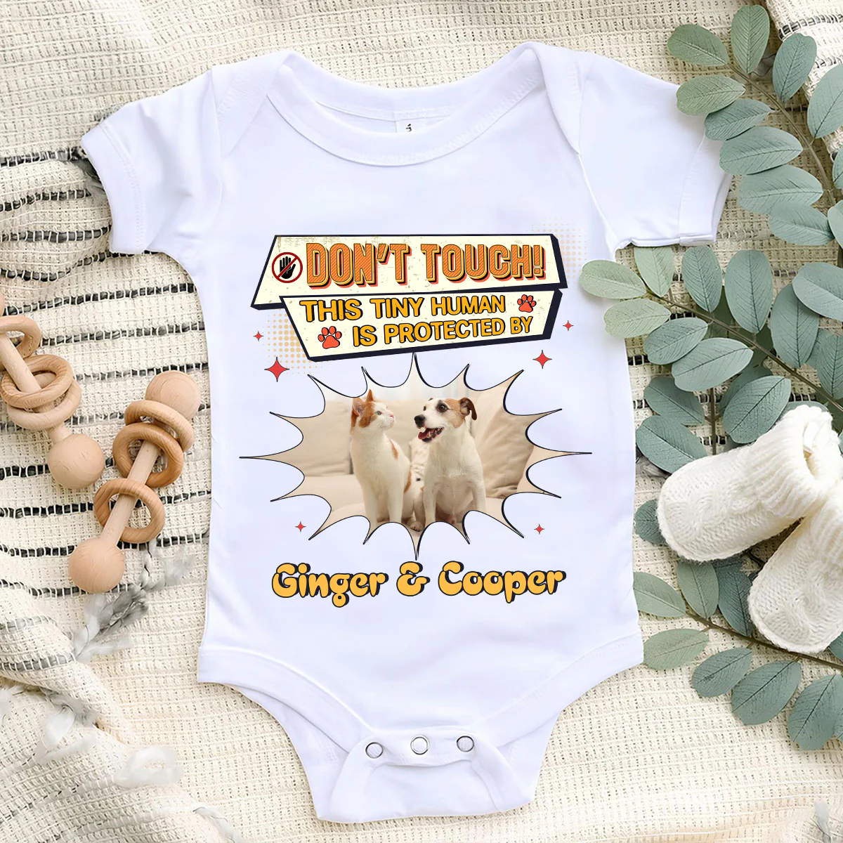 Tiny Human Photo - Personalized Custom Baby Onesie