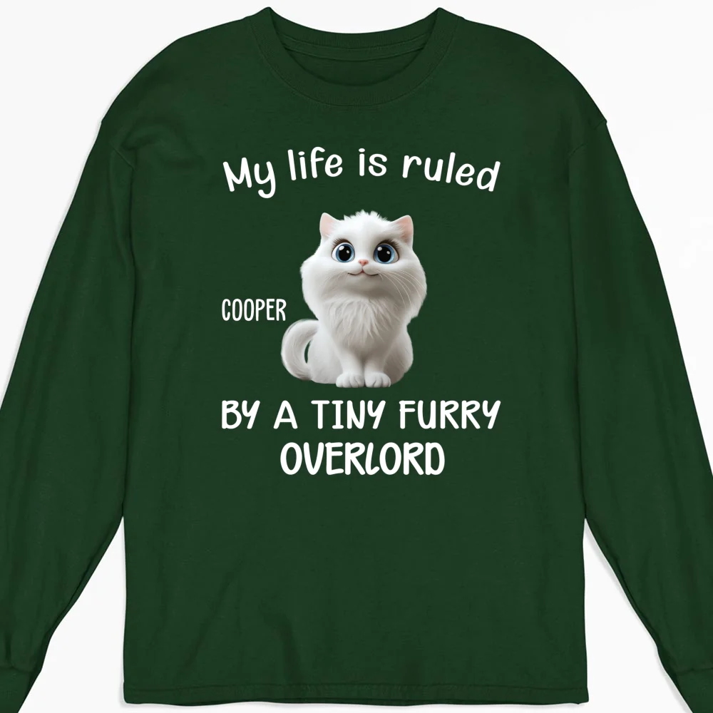Tiny Overlords Chunky Cat - Personalized Custom Long Sleeve T-shirt - Image 6